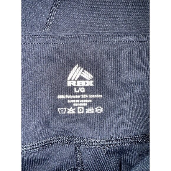 RBX size Large Ribbed Full Length Yoga Leggings with Pockets - Picture 5 of 5